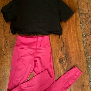 Nike Pink Athletic Leggings